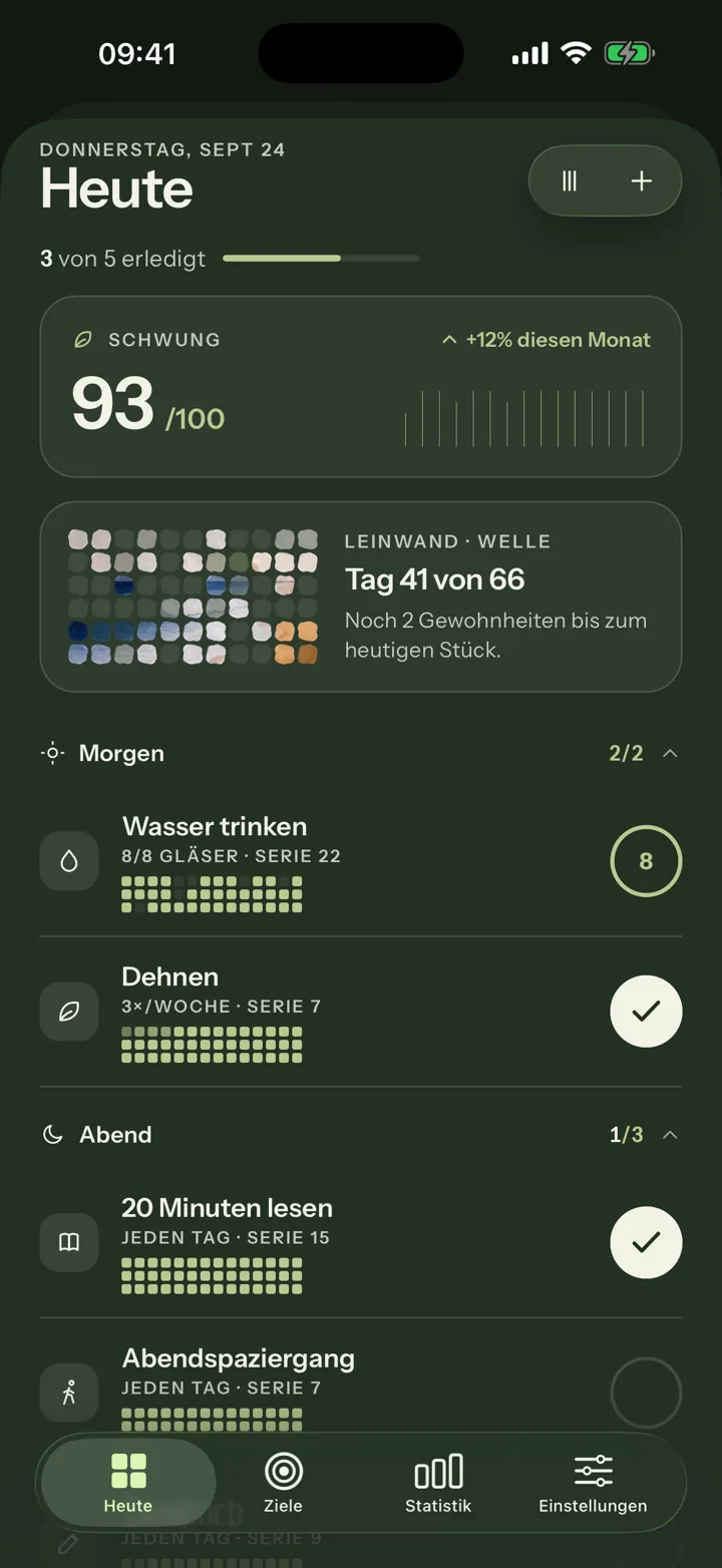 Heute im dunklen Wald-Design